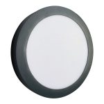 SLIM LED PANEL ROUND NADGRADNI DARK GREY DIA170 12W 900lm 4000K