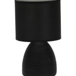 STOLNA KERAMIČKA SVJETILJKA STONE BLACK