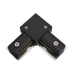 KONEKTOR ZA SPAJANJE TRAČNIH VODILICA ""L"" 90° CRNI