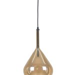 VISEĆA SVJETILJKA STAKLENA ZARIA 1xE27 AMBER