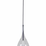 VISEĆA SVJETILJKA STAKLENA VALENTINA 1xE27 TRANSPARENT