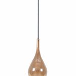 VISEĆA SVJETILJKA STAKLENA VALENTINA 1xE27 AMBER