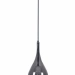 VISEĆA SVJETILJKA STAKLENA VALENTINA 1xE27 LIGHT GREY