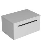 SMART 75 DONJI KUPAONSKI ORMARIĆ BIJELI SJAJ CRNA RUČKICA