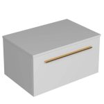 SMART 75 DONJI KUPAONSKI ORMARIĆ BIJELI SJAJ ZLATNA RUČKICA