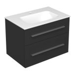 ETERNITY 70 DONJI KUPAONSKI ORMARIĆ GRAFIT SUPERMAT SREBRNA RUČKICA