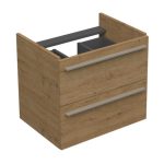 SHARP 60 DONJI KUPAONSKI ORMARIĆ HRAST NATURAL SREBRNA RUČKICA