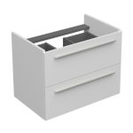 SHARP 70 DONJI KUPAONSKI ORMARIĆ BIJELI SJAJ SREBRNA RUČKICA