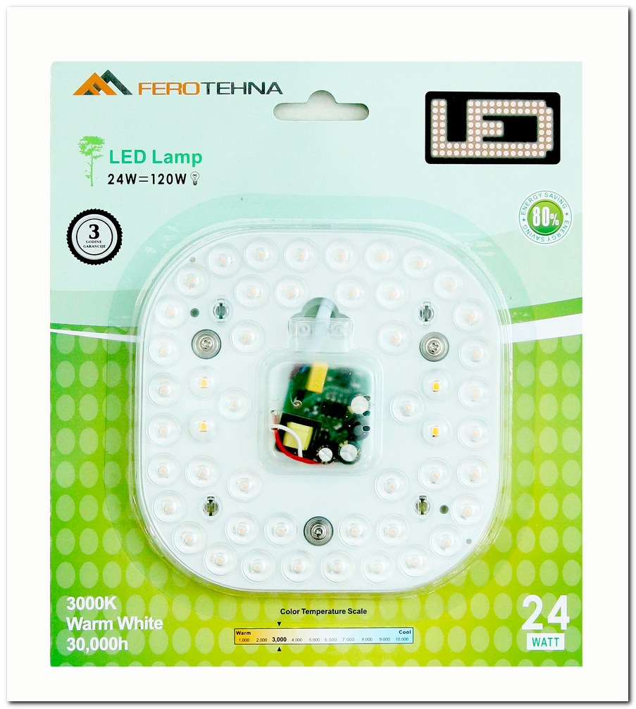 00001460_1.jpg LED MODUL 24W 2500lm 3000K 170-265V 148*148mm BLISTER - Slika 1