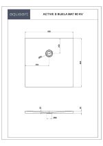 ACTIVE S BIJELA MAT 90 KV TUŠ KADA 900x900 mm - Slika 3