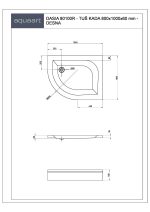 DASIA 80100/R TUŠ KADA 800x1000 mm - Slika 2