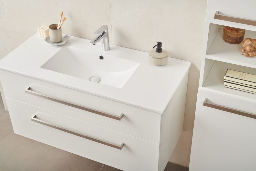 TIA 100 DONJI KUPAONSKI ORMARIĆ BIJELI SJAJ - Slika 3