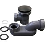 CLICKCLACK SIFONSKA ČAŠICA S PILETOM ZA SAMOSTOJEĆE KADE HOPE CRNA