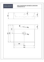 EMILIA NADGRADNI KERAMIČKI UMIVAONIK 510x420x150 mm - Slika 3