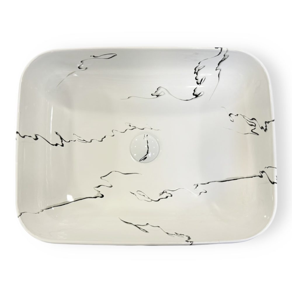 MONICA NADGRADNI KERAMIČKI UMIVAONIK 500x400x135 mm - Slika 2