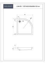 LUNA 80 TUŠ KADA 800x800 mm - Slika 2