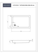 LIFE 90120 TUŠ KADA 900x1200 mm - Slika 2