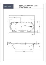 BERIL 170 KUPAONSKA KADA 1700x750 mm - Slika 2