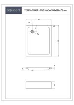 TERRA 7090R TUŠ KADA 700x900 mm - Slika 2