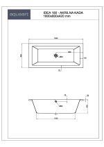 IDEA 180 KUPAONSKA KADA 1800x800 mm - Slika 2