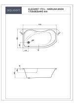 ELEGANT 170 L KUPAONSKA KADA 1700x900 mm - Slika 2