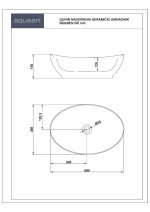 QUINN NADGRADNI KERAMIČKI UMIVAONIK 590x385x200 mm - Slika 3