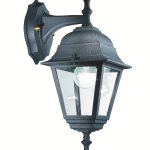 ZIDNA SVJETILJKA LANTERNA S5 BLACK DOWN 4 GLASS 60W