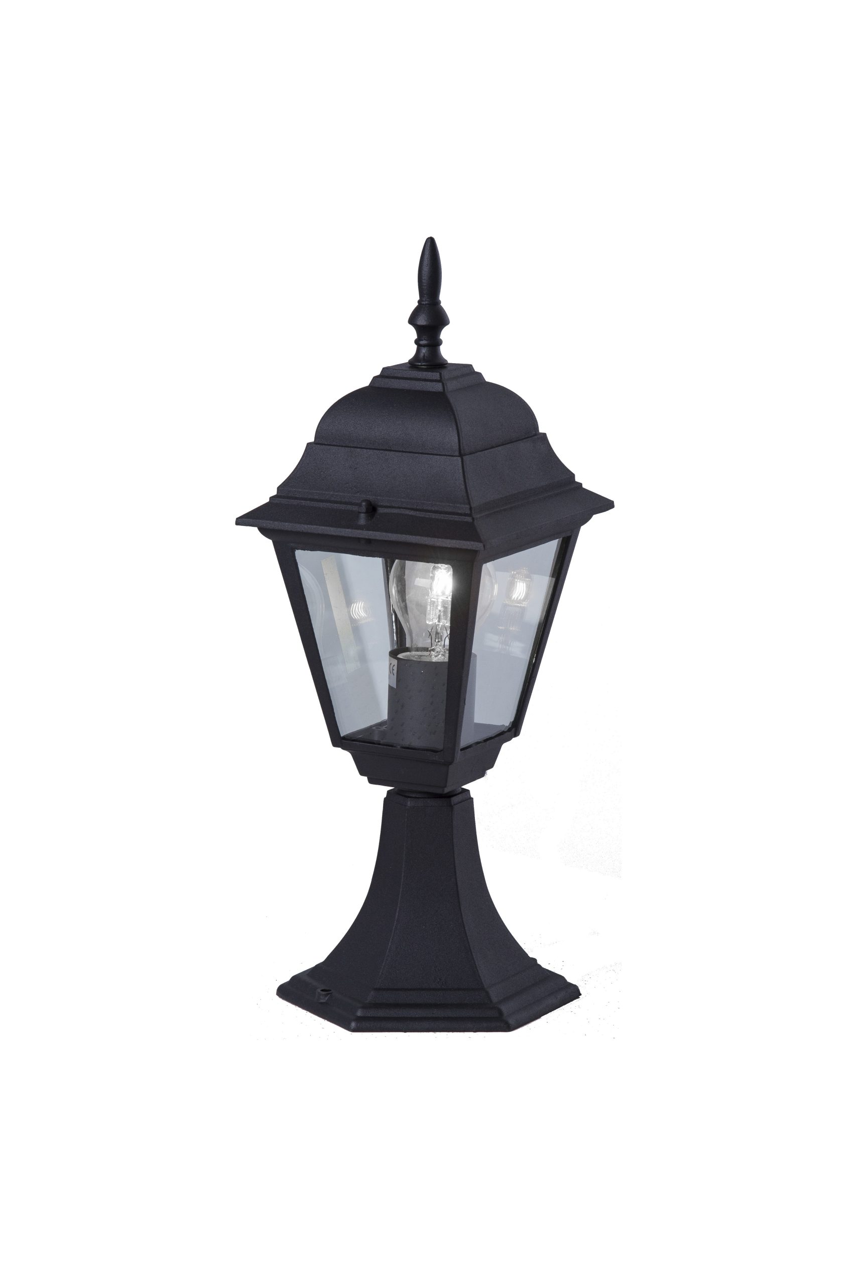 04033_1.jpg PODNA LANTERNA S5 BLACK 4 GLASS 60W H40 - Slika 1