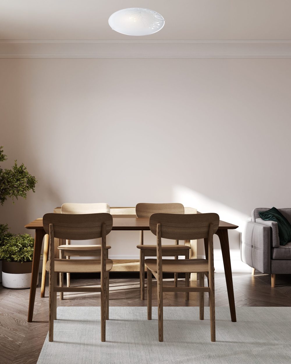 STROPNA SVJETILJKA AKCIJA TULIP D250 - Slika 2