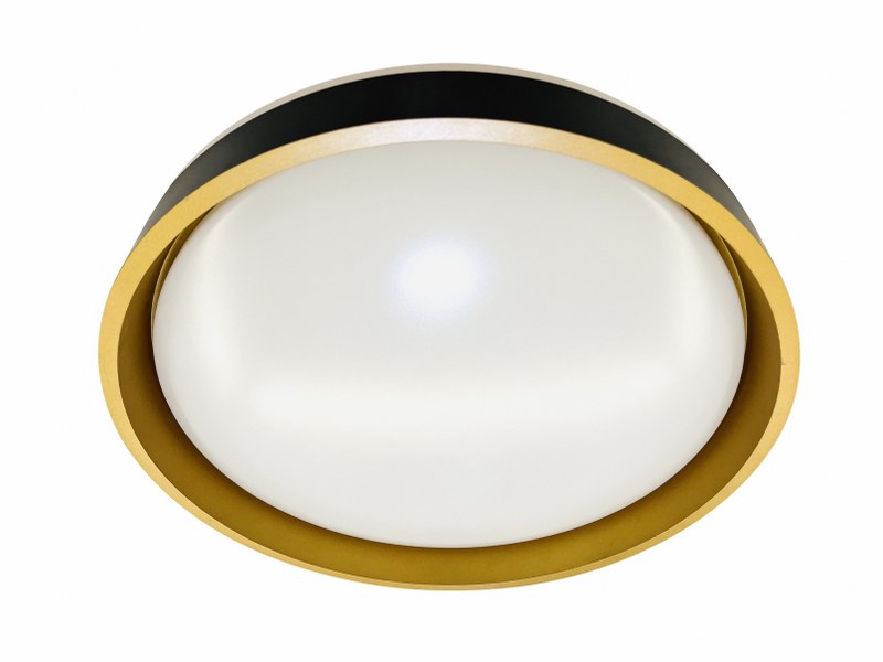 10534_1.jpg LED STROPNA SVJETILJKA GABRIELA PVC D390 24W 1440 lm 4000 K IP20 DARK GREY/GOLD - Slika 1