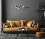 LED VISEĆA SVJETILJKA NOEMY 1200x1200 mm 48W 2075lm 4000K IP20 BLACK - Slika 2