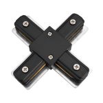 KONEKTOR ZA SPAJANJE TRAČNIH VODILICA 4 NAČINA CRNI