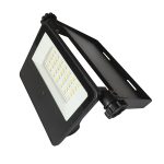 SOLARNI LED REFLEKTOR SA SENZOROM 10W 1300lm 4000K IP65 CRNI