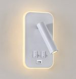 LED ZIDNA SVJETILJKA SVJETILJKE ARIZONA 7W+3W 980lm 3000K IP20+ USB WHITE