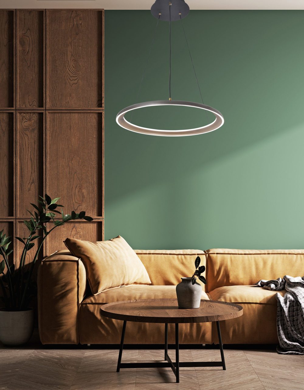 LED VISEĆA SVJETILJKA NAOKO D600 55W 2250 lm 4000K IP20 GREY - Slika 2