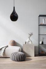 VISEĆA SVJETILJKA STAKLENA DRAGON BLACK D250 1xE27 IP20 - Slika 2