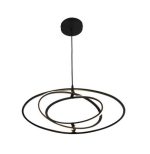 LED VISEĆA SVJETILJKA ORION BLACK D590 27W 1558 lm 4000K IP20