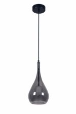 VISEĆA SVJETILJKA STAKLENA VALENTINA 1xE27 LIGHT GREY