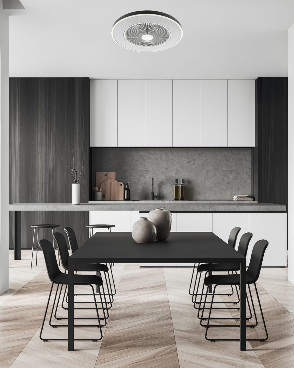 STROPNI LED VENTILATOR LAYLA DIA 486 mm 48W 2600-4800lm 3000-6500K WHITE, UPRAVLJAČ UKLJUČEN - Slika 2