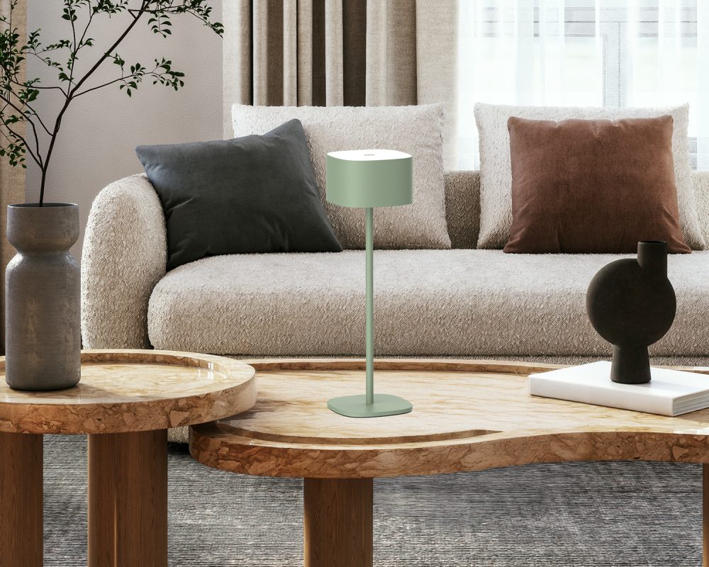 LED STOLNA PUNJIVA SVJETILJKA LUCY 2W 3000K 90 lm IP44 MINT GREEN - Slika 2