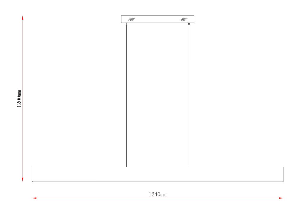 LED VISEĆA SVJETILJKA CELESTE 1240x1200 20W 774LM 3000-6000K IP20 WHITE - Slika 2