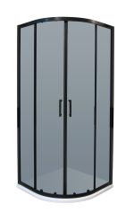 TK BLACK 80 POLUKRUŽNA TUŠ KABINA 80x80x195 cm