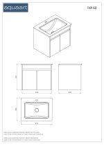 IVA 60 DONJI KUPAONSKI ORMARIĆ BIJELI SJAJ - Slika 3