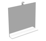 IVA 80 OGLEDALO S LED RASVJETOM BIJELI SJAJ