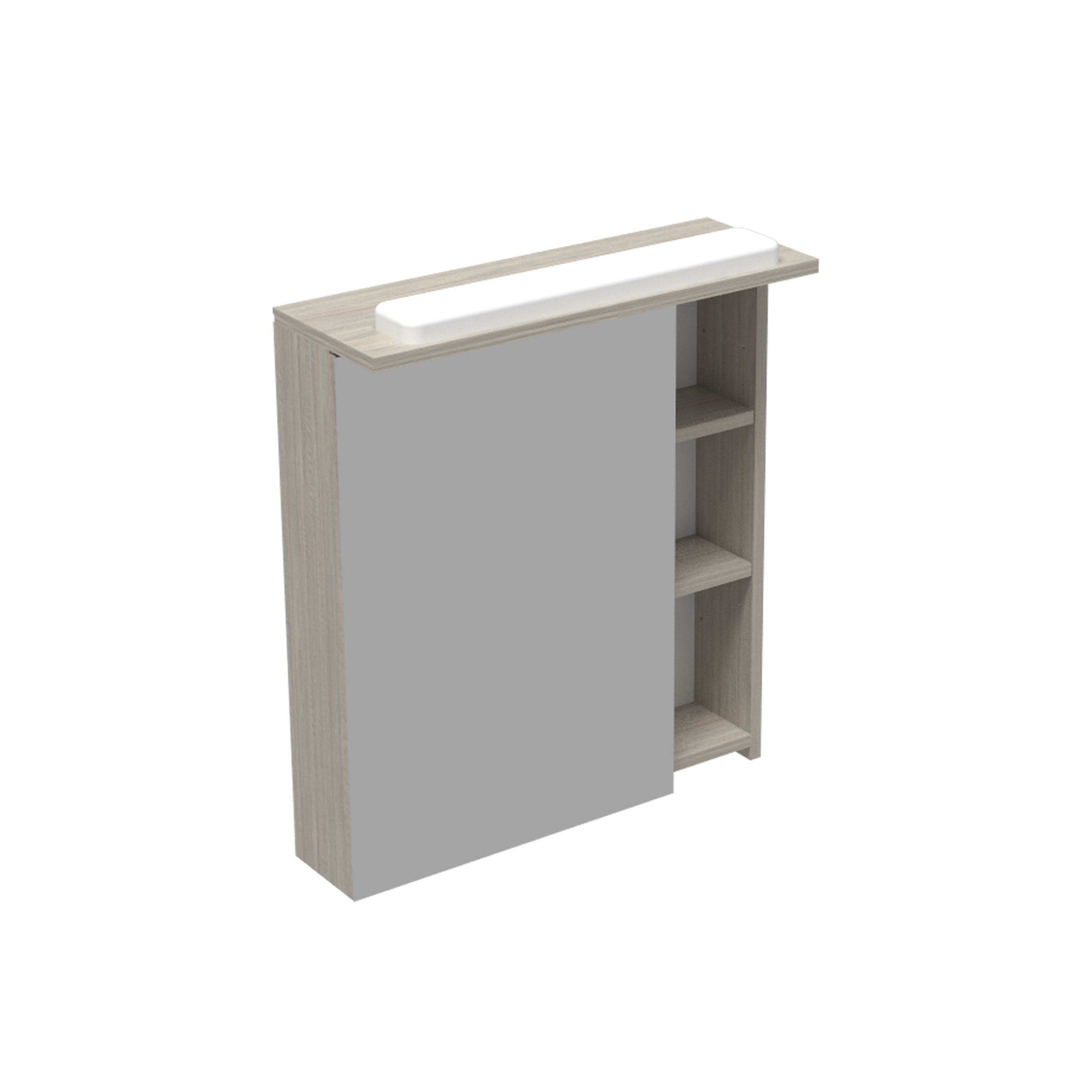 16015_1.jpg TEA 65 GORNJI KUPAONSKI ORMARIĆ S LED RASVJETOM - Slika 1