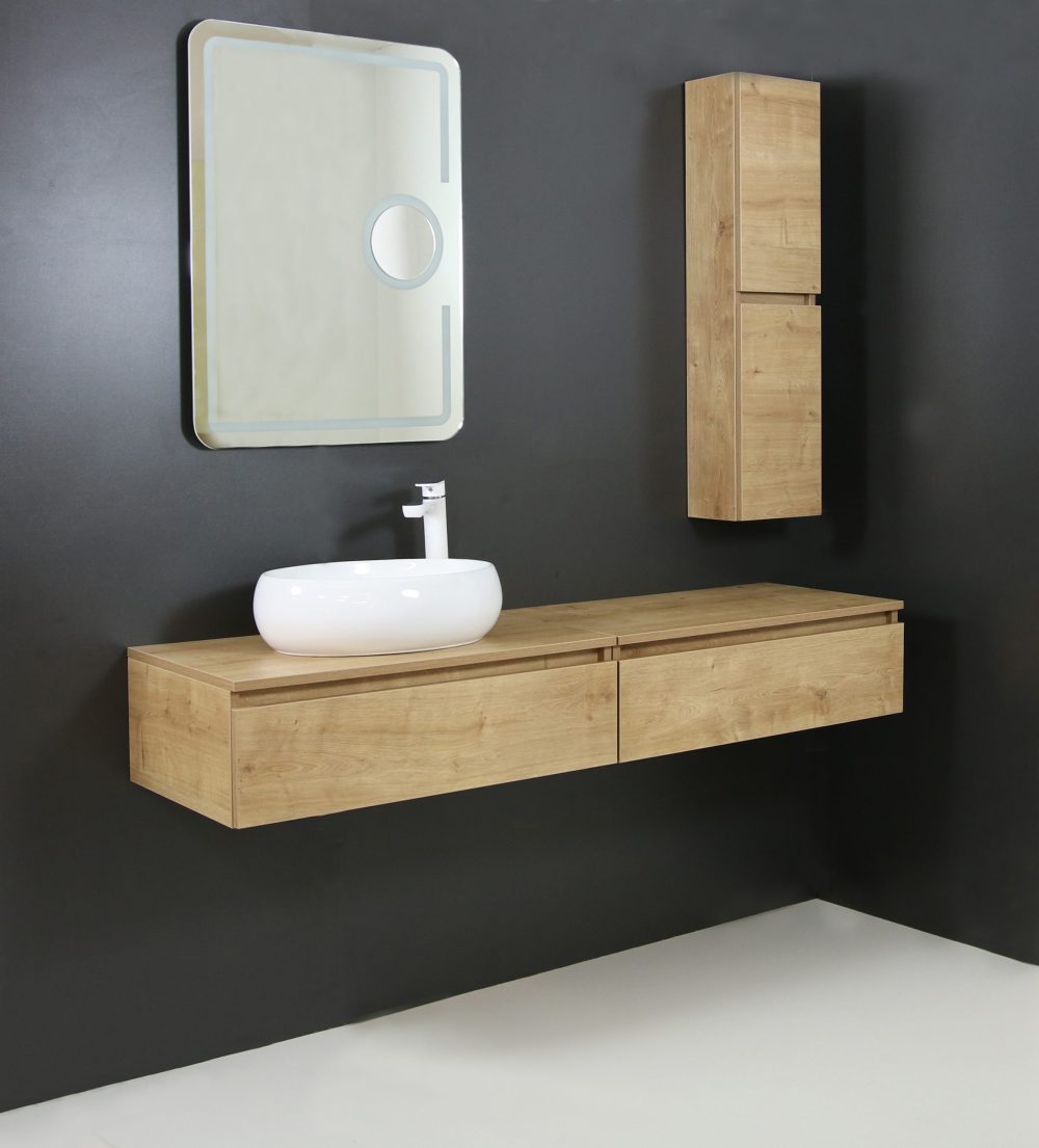 ELEGANT 60 GORNJI KUPAONSKI ORMARIĆ HRAST AUTHENTIC - Slika 6