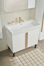 OLIVIA UGRADBENI KERAMIČKI UMIVAONIK BIJELI 700x455x100 mm - Slika 2