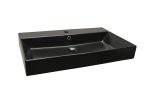 OLIVIA UGRADBENI KERAMIČKI UMIVAONIK CRNI MAT 700x455x100 mm - Slika 2