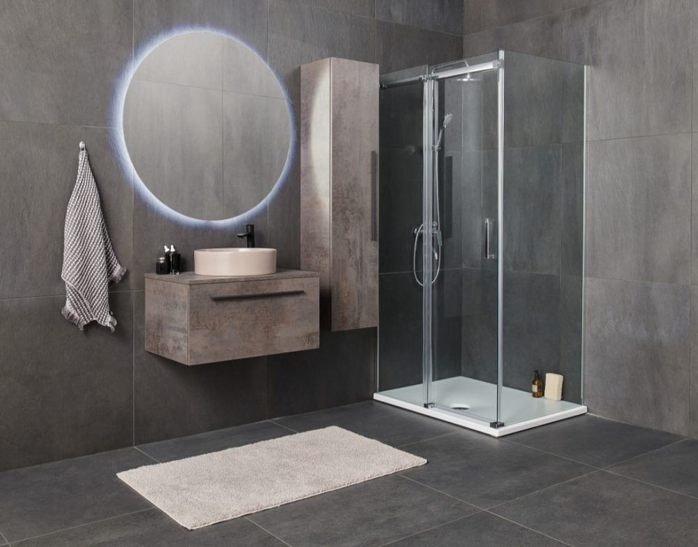 SMART 150 BOČNI KUPAONSKI ORMARIĆ CHROMIX BRONCA CRNA RUČKICA - Slika 3