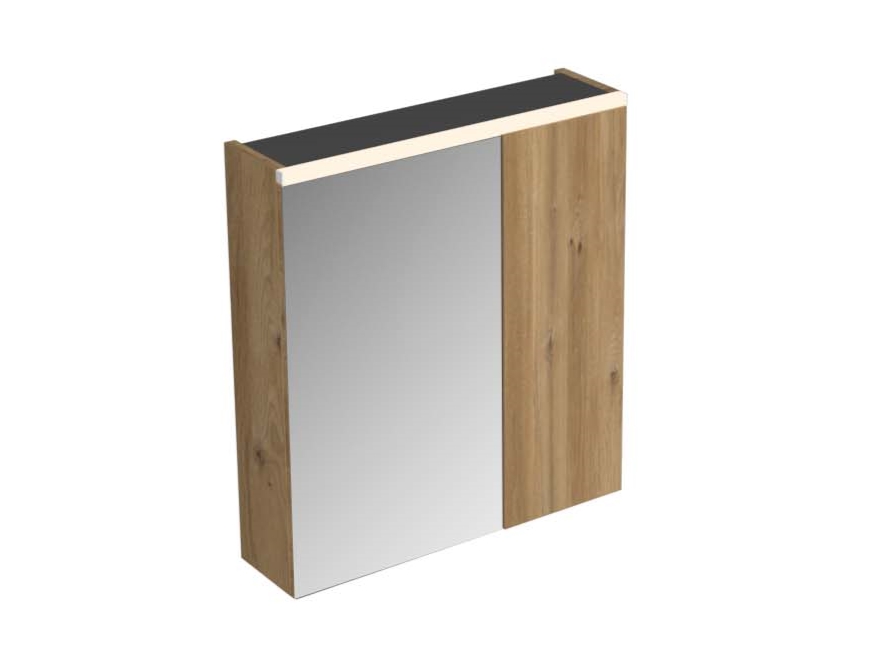 16520_1.jpg SHARP 60 GORNJI KUPAONSKI ORMARIĆ HRAST NATURAL - Slika 1